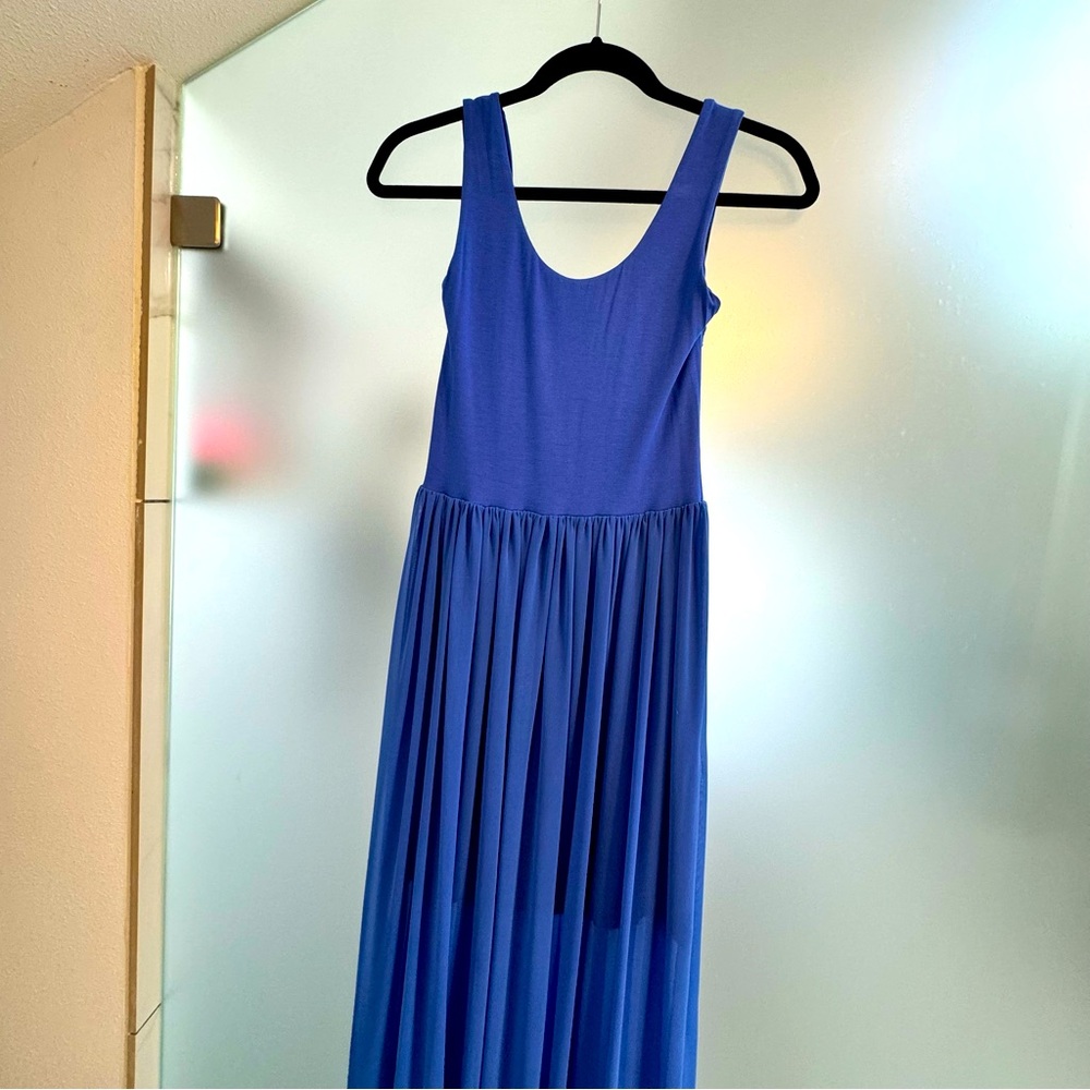 Felicity & Coco Jersey Maxi w/ Sheer Skirt | New | Small, petite length